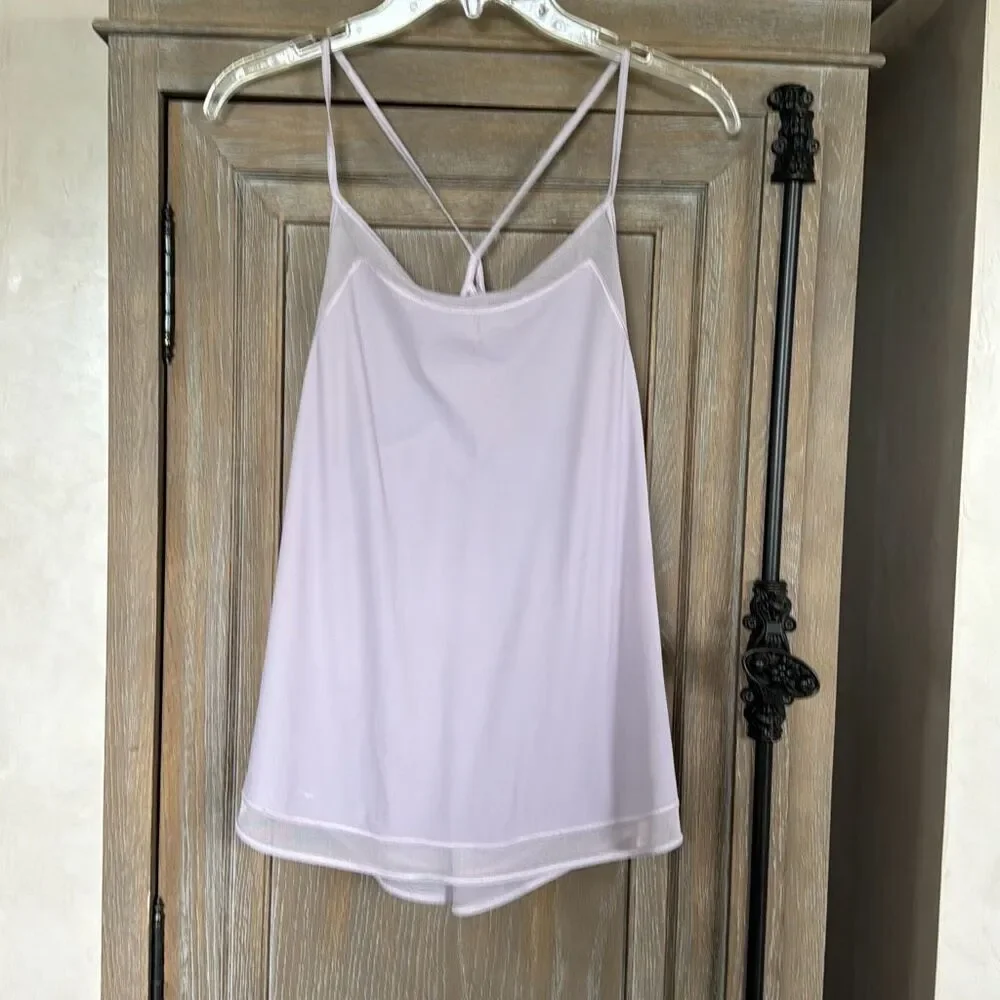 Lululemon Mix & Mesh Tank Porcelain Pink Size 6 - Picture 3 of 9